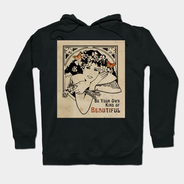 Vintage Woman Design with updated Twist Hoodie by allthumbs